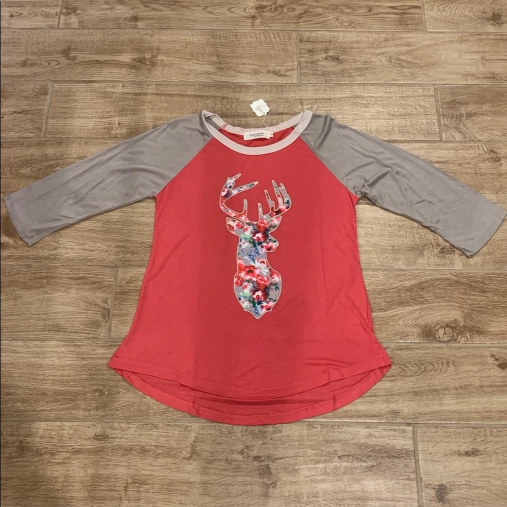 Deer ¾ length top